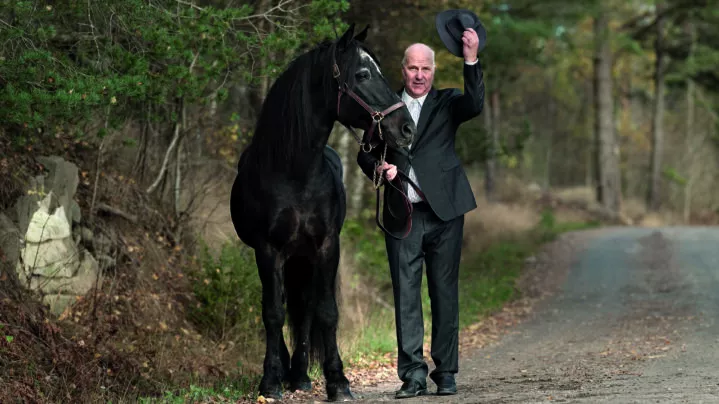 Image of man and horse